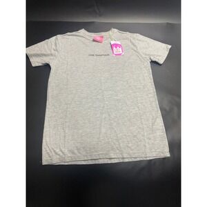 One Teaspoon NEW OT Logo Crew Tee Short Sleeve Top Casual‎ Grey Marl XXS